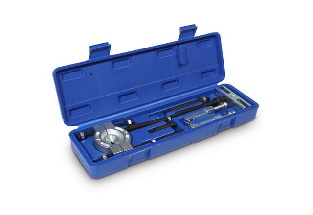 Lagerabzieher Set mit Trennmesser 15–58 mm Abzieher Werkzeug für Kugellager, Zahnräder, Riemenscheiben Abziehwerkzeug mit Abzugstraverse, Haken &