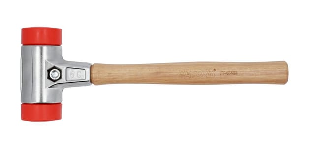 Schonhammer Rückschlagfrei Ausbeulhammer Hammer Doppelseitiger Hammer Doppelkopfhammer +ø 60mm / 1390g (YT-45483) - Yato