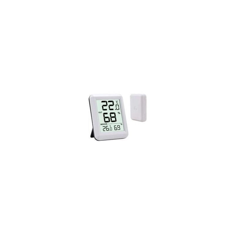Kabelloses Thermometer Und Hygrometer Für Den Innen- Und Außenbereich, Für Zuhause Und Babyzimmer, Zum Aufhängen Oder Aufstellen, Mit Elektronischer Digitalanzeige.