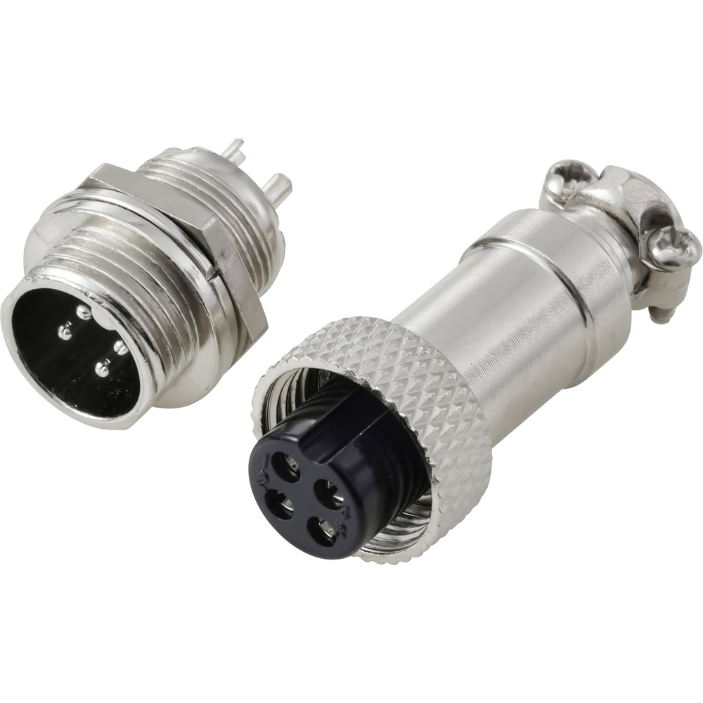 Tru Components Tc-13895584 Rundsteckverbinder Stecker, Buchsenkontakt Gesamtpolzahl: 4 Serie (rundst