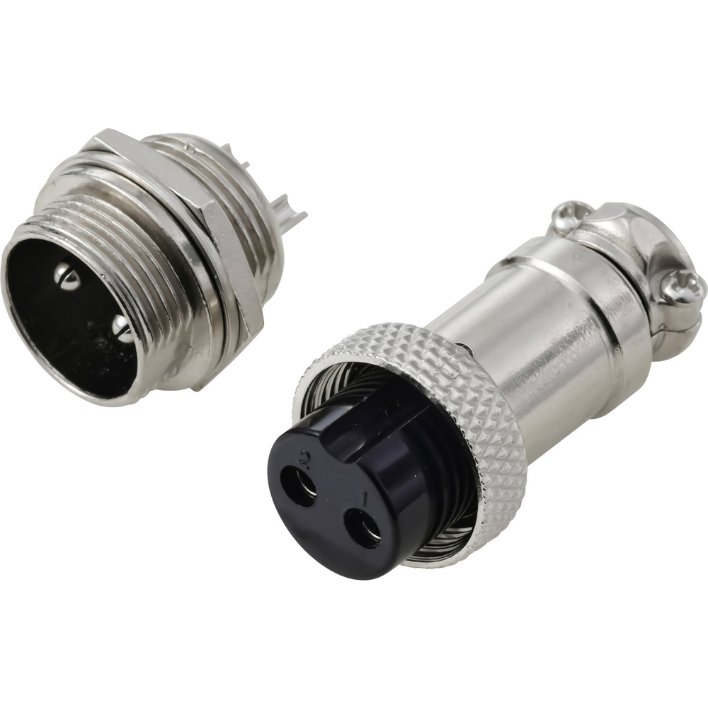 Tru Components Tc-13895632 Rundsteckverbinder Stecker, Buchsenkontakt Gesamtpolzahl: 2 Serie (rundst