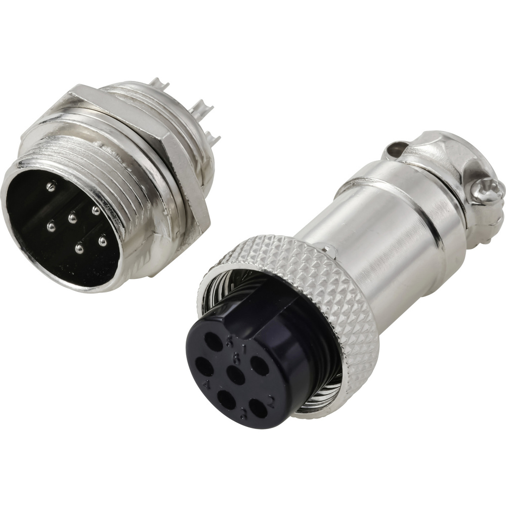 Tru Components Tc-13895648 Rundsteckverbinder Stecker, Buchsenkontakt Gesamtpolzahl: 6 Serie (rundst