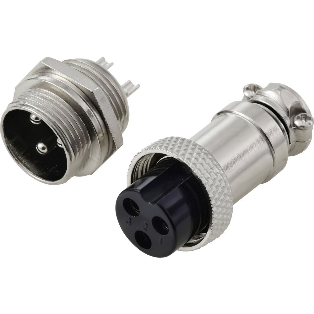 Tru Components Tc-13895636 Rundsteckverbinder Stecker, Buchsenkontakt Gesamtpolzahl: 3 Serie (rundst