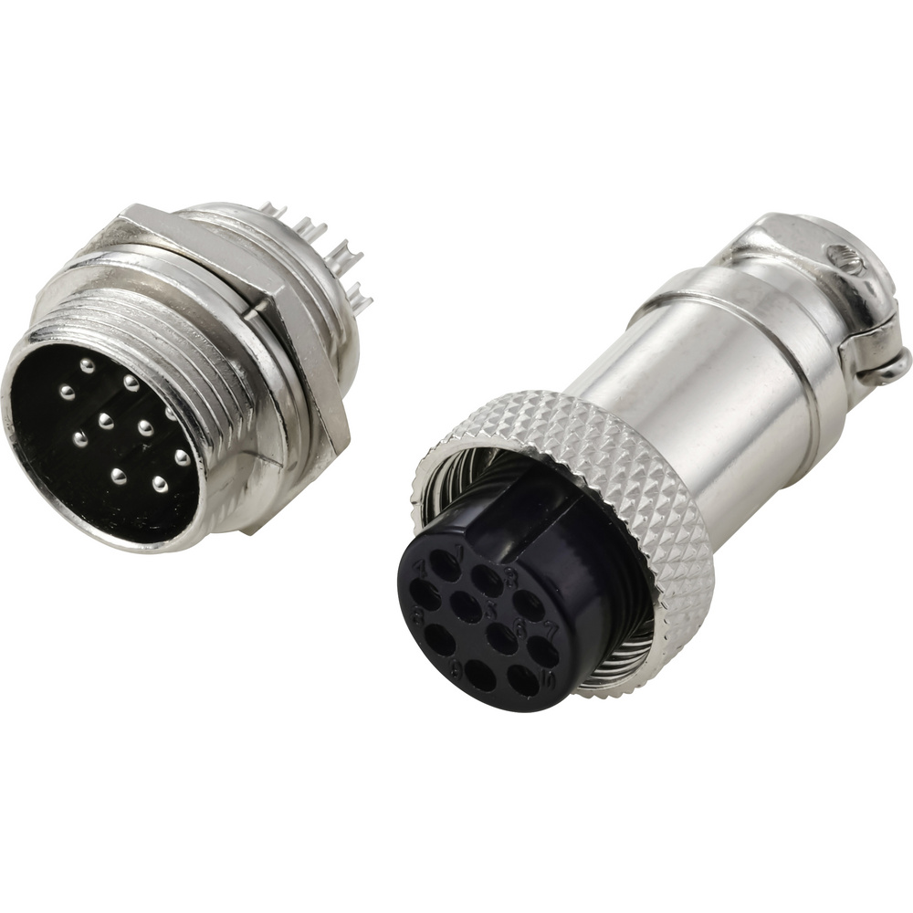 Tru Components Tc-13895664 Rundsteckverbinder Stecker, Buchsenkontakt Gesamtpolzahl: 10 Serie (runds