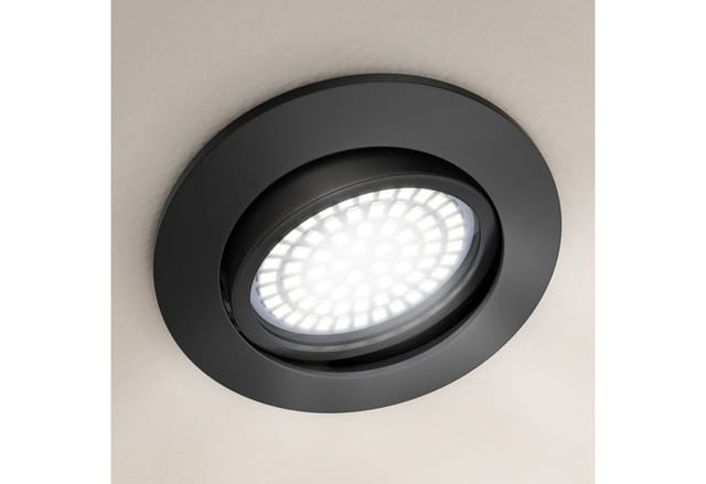 Brandson - 6x led Deckenspots dimmbar & schwenkbar Einbaustrahler mit Aluminium Rahmen in schwarz