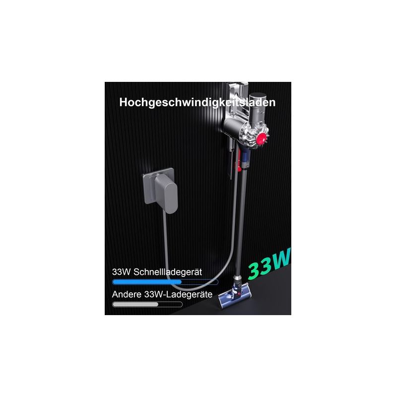 30,45-v-ladegerät Kompatibel Mit Dyson V10, V11, V12, V15, Sv12, Sv14, Sv15, Sv20, Sv22 Staubsauger-netzteil, 1,8 M Ladekabel