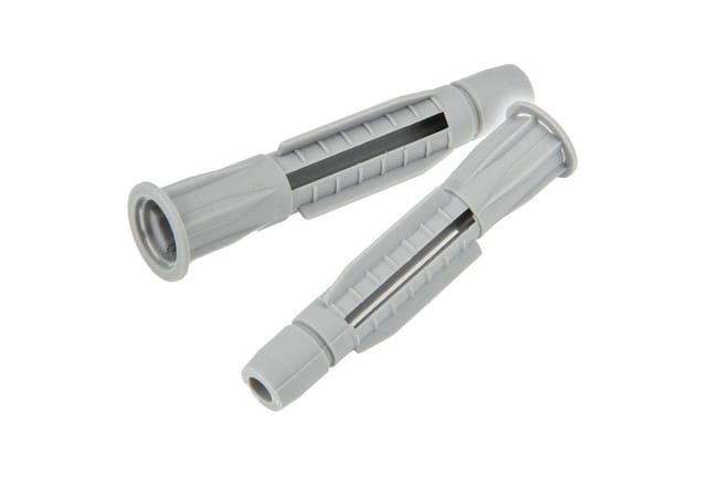 tecuro Universal Hohlraumdübel Allzweckdübel Dübel 6,0 x 37 mm - 50 Stück - Kunststoff grau