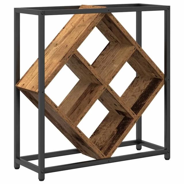 Weinregal Altholz 51 x 18 x 52,5 cm Holzwerkstoff Vidaxl