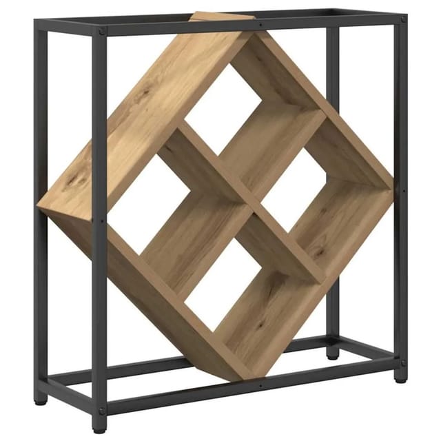 Vidaxl - Weinregal Eiche handwerklich 51 x 18 x 52,5 cm Holzwerkstoff