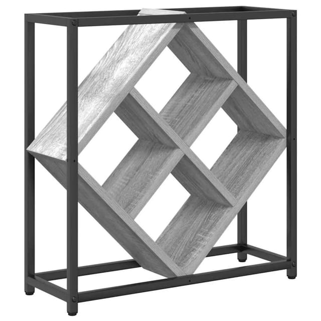 Weinregal Grau 51 x 18 x 52,5 cm Holzwerkstoff Vidaxl