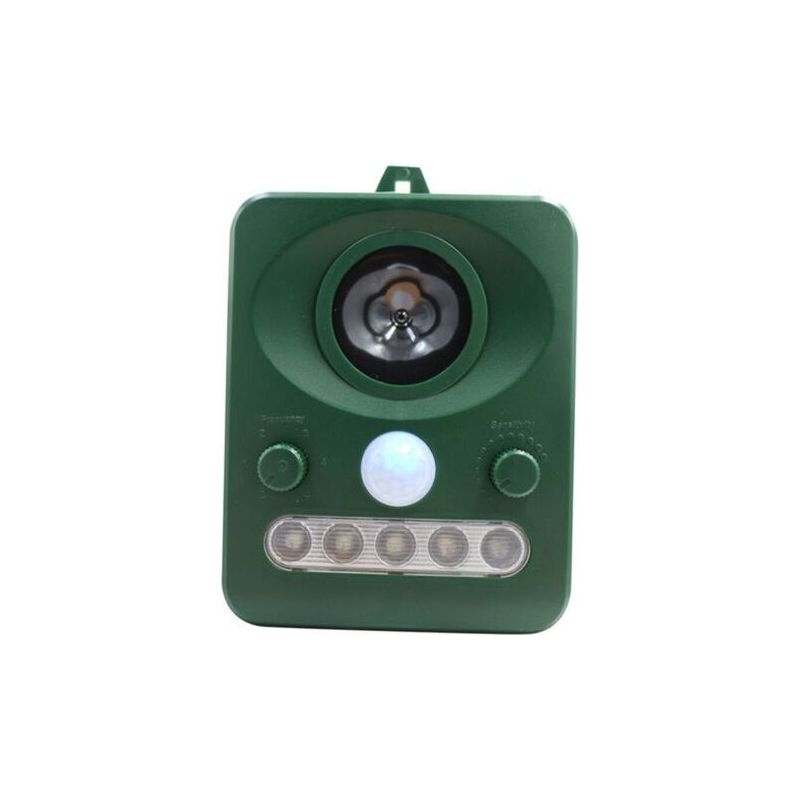 Klvgtifs Pu – Solarbetriebener Ultraschall-vogelabwehrer – Duales Laden Per Solar Und Usb – Wasserdicht – Eingebauter Akku – Reichweite 6–8 M – Grün