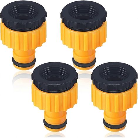 Quatre Raccords De Tuyau, Raccords De Tuyau D'Arrosage, Pour Connecter Des Adaptateurs De Robinet Filetés.