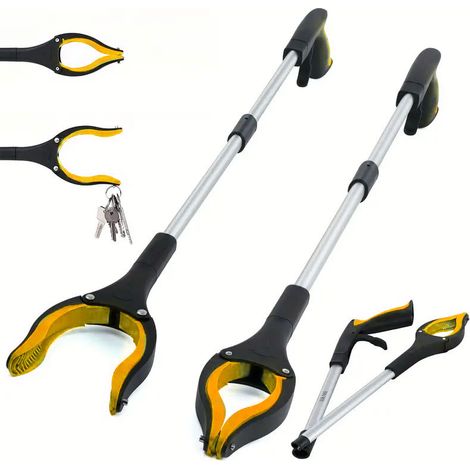 Pince À Déchets, Pince À Déchets Adulte De 81 Cm, Pince À Déchets Magnétique Pliable, Dispositif D'Assistance Pour Personnes Handicapées.