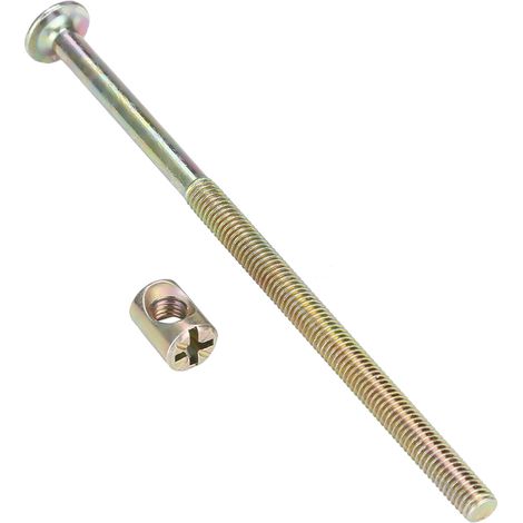 10 Boulons À Tête Cylindrique M6 En Acier Au Carbone De 120 Mm Avec Support De Fixation.