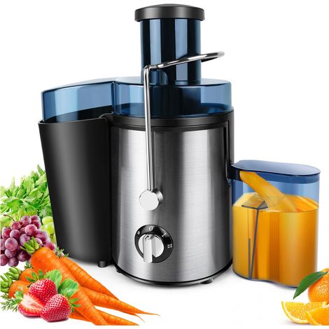 Extracteur De Jus Professionnel 1000w - Deux Vitesses, Ouverture De 65 Mm Pour Les Fruits Et Légumes Entiers, Base Antidérapante Pour Un Nettoyage Facile.