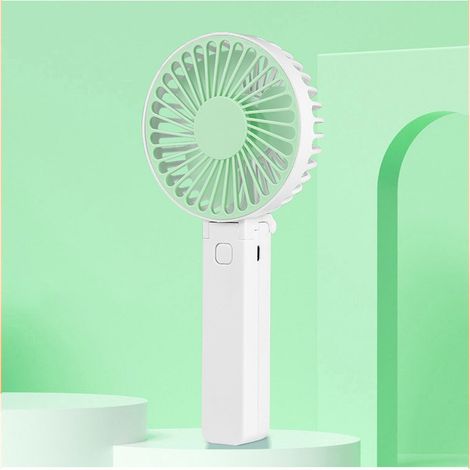 Ventilateur Portable - Mini Ventilateur - Rechargeable - Trois Modes - Petit Ventilateur Portable Avec Interface Usb (vert)
