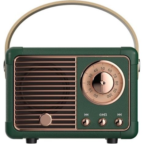 Cette Enceinte Bluetooth Rétro, Un Best-seller, Présente Un Design Classique, Une Radio Fm Rétro Intégrée, Un Volume Sonore Élevé, Une Connectivité Sans Fil Bluetooth 5.0 Et Un Emplacement Pour Carte