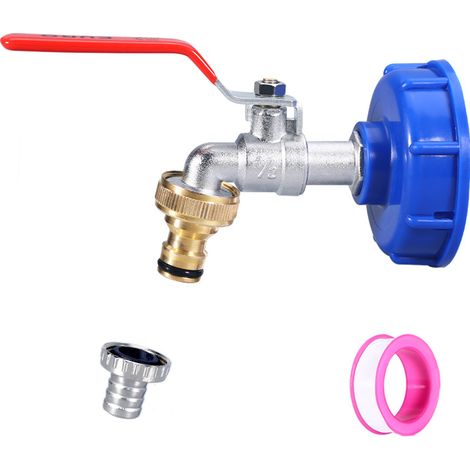 Robinet En Alliage De 1/2 Pouce Et Adaptateur De Robinet Pour Réservoirs De Stockage