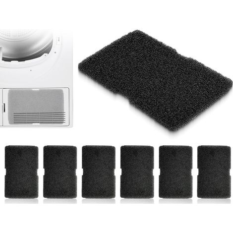 Lot De 6 Éponges Filtrantes Pour Évaporateur De Sèche-linge 2964840100 (240 X 155 X 10 Mm)