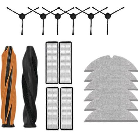 Kit De Rechange Pour Aspirateur Robot Dreame D20 Pro/d20 Plus : Brosse Principale, Brosse Latérale, Filtre, Serpillière