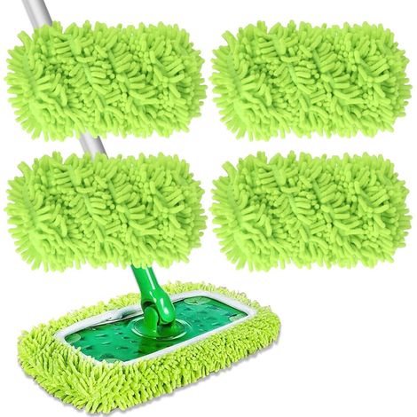 Chiffons Et Housses De Balai En Microfibre Pour Balais Swiffer Et Balais Vapeur Réutilisables, Lavables Et Adaptés Aux Sols Carrelés - Ff -
