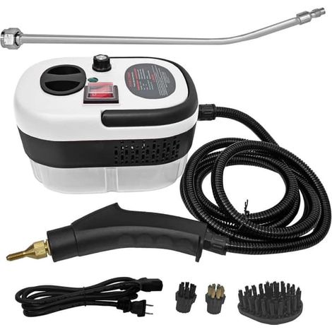 Nettoyeur Vapeur Haute Pression 2500w Avec 3 Têtes De Brosse Et 6 Réglages.