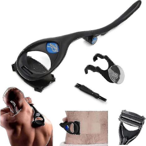 Rasoir Dorsal Réglable Avec 2 Lames De Rechange