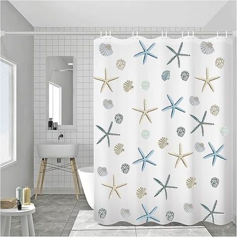 Rideau De Douche, 200 X 220 Cm, Imperméable Et Résistant Aux Moisissures.