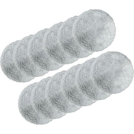 12 Chiffons De Nettoyage Réutilisables En Microfibre, Adaptés Aux Robots De Nettoyage De Vitres Liectroux Yw610 Hcr-10 Et Hcr-09, Fabriqués Avec Un Tissu Résistant Aux Rayures Pour Garder Le Verre D'U
