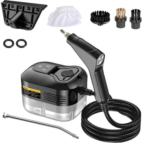 Nettoyeur Vapeur Pour La Maison Et La Voiture - Nettoyeur Vapeur À Pression Portable 2500 W Chauffe Rapide En 15 Secondes 6 Niveaux De Vapeur Réservoir D'Eau De 1,2 L - Nettoyage En Profondeur - No