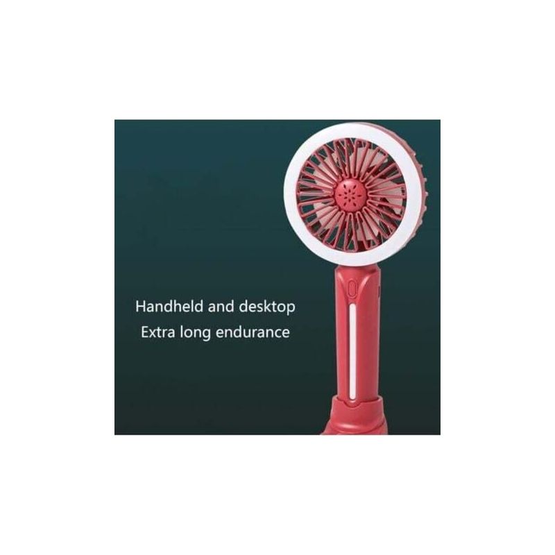 Tragbarer, Per Usb Aufladbarer Ventilator – Praktisch – Ideal Für Studenten Und Büros – Kleiner, Tragbarer Ventilator, Pink