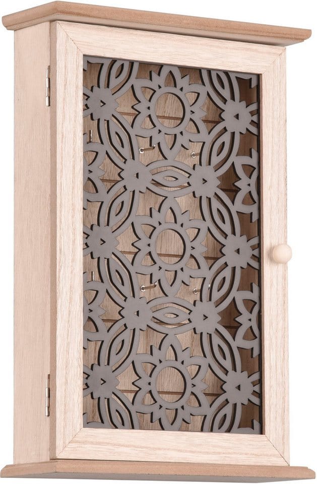 Mirrors And More - Schlüsselkasten rena aus Holz mit ausgefallener Dekotür, Höhe 30cm