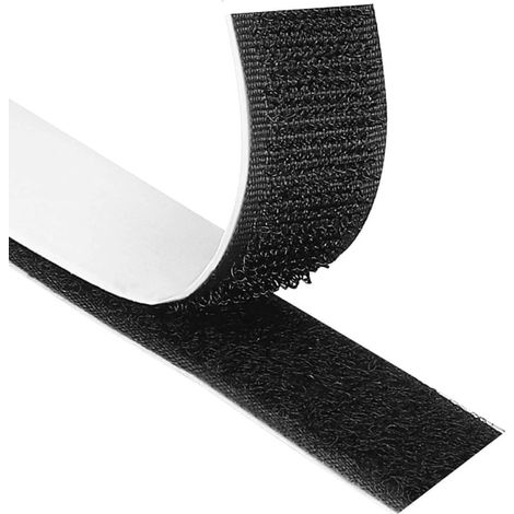 Ruban Velcro Auto-adhésif, 8 Mètres, Double Face Ultra Résistant (noir)