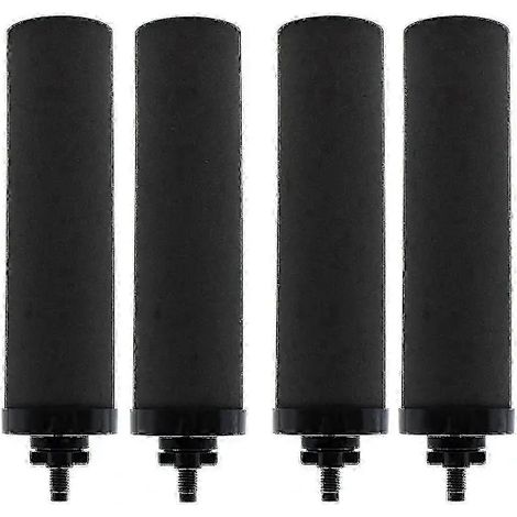 Lot De 4 Cartouches Filtrantes De Rechange Berkey Bb9-2, Cartouches Filtrantes À Charbon Actif, Adaptées Aux Systèmes D'Alimentation En Eau Par Gravité.