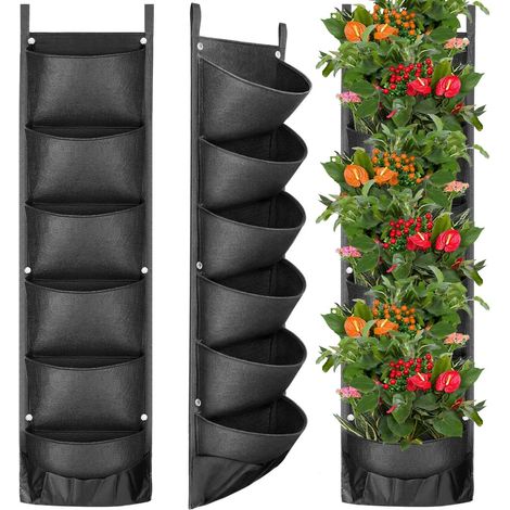 Sacs De Plantation De Fraisiers Respirants De 10 Gallons Avec Poches Latérales, Paquet De 2 [gpa]