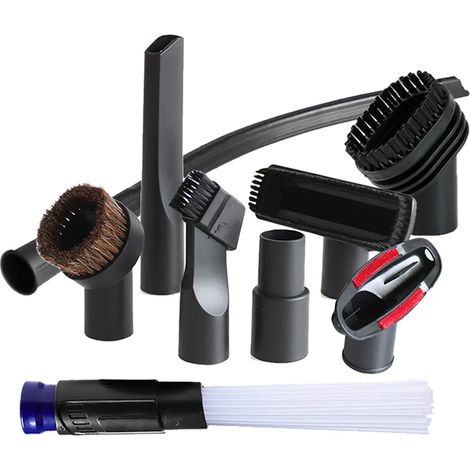 Embout Universel Pour Aspirateur, Brosse D'Aspiration Compatible Avec Les Embouts De 32 Mm, 35 Mm, 1 1/4 Pouce Et 1 3/8 Pouce. Accessoire Idéal Pour Les Recoins, Notamment Pour Les Lits Et Les Canapés