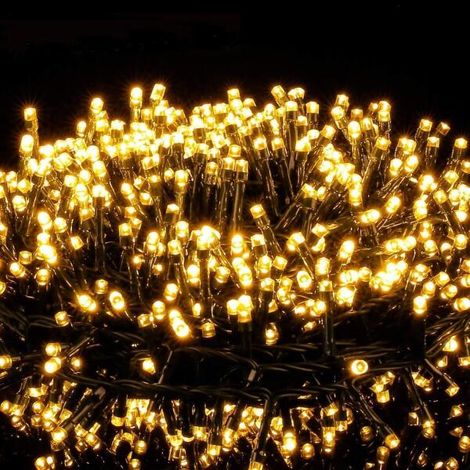 Guirlande Lumineuse De Noël Extérieure De 100 Mètres Avec 1000 Led, 8 Modes, Étanche Ip44, Convient Aux Sapins De Noël Intérieurs Et Extérieurs, Aux Fêtes De Noël, Aux Mariages Et Aux Jardins.