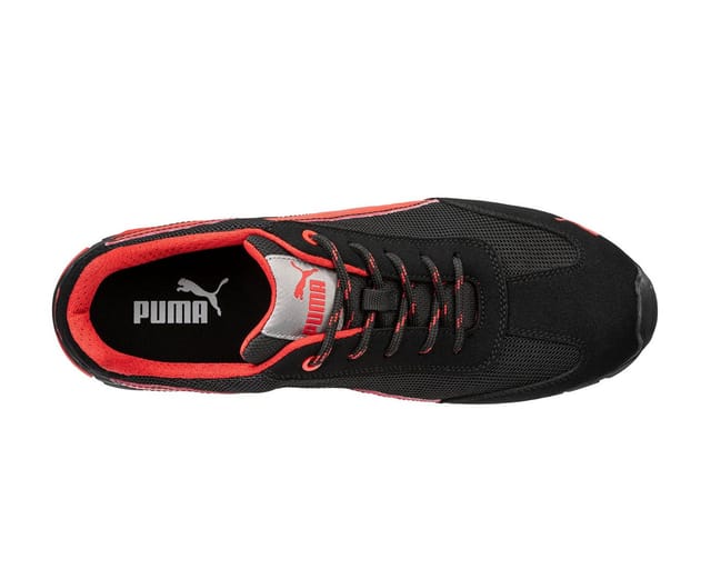 ISM - Puma Sicherheitshalbschuh madrid low S1PL fo sr 642740 Gr. 46 schwarz/rot