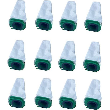 Lot De 12 Sacs À Poussière Non Tissés Pour Aspirateurs Vorwerk Fp100/vb100