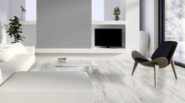 Laminat 7 mm 4V 128,6 x 19,4 cm 7 mm Eiche grau rustikal Laminat - Classen