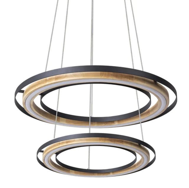 Pendelleuchte Hängelampe Bambus Esszimmerleuchte Küchenlampe schwarz led h 150cm