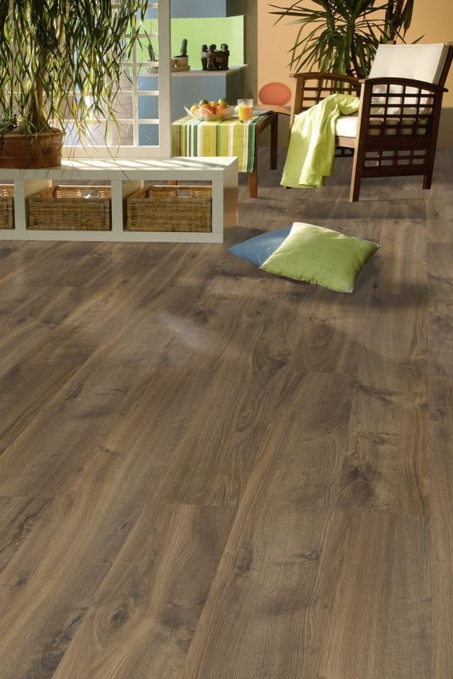 Laminat Edition 7 128,6 x 19,4 cm 7 mm Eiche Avana braun Laminat - Classen