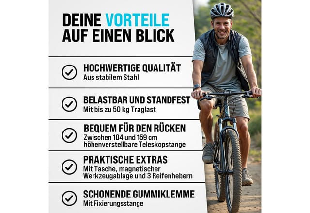 Fahrradmontageständer E-Bike + Drehmomentschlüssel Fahrrad Set - Monzana