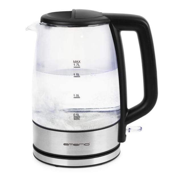 Emerio Glas-Wasserkocher WK-130126, 1,7 Liter, 2200 Watt, Beleuchtung
