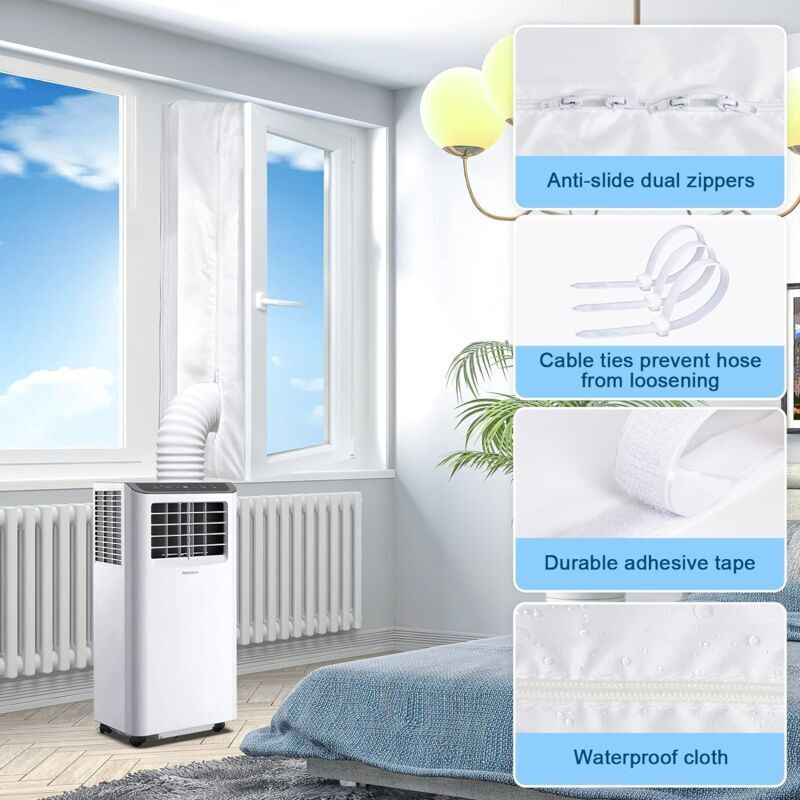 400 Cm Lange Fensterdichtung Für Klimaanlagen, Dichtungsgewebe Für Tragbare Klimaanlagen Und Wäschetrockner, Fensterdichtung Für Tragbare Klimaanlagen Und Wäschetrockner