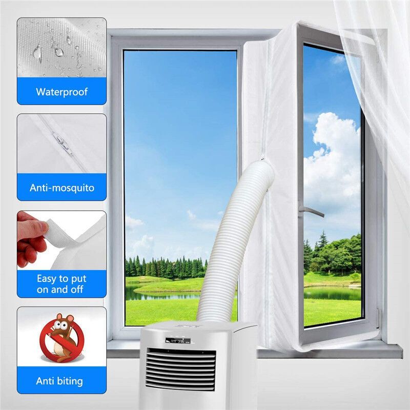 400 Cm Fensterdichtung Für Klimaanlagen, Fensterdichtungsgewebe Für Klimaanlagen, Geeignet Für Drehkippfenster Mit Einem Umfang Von 400 Cm, Einfache Montage