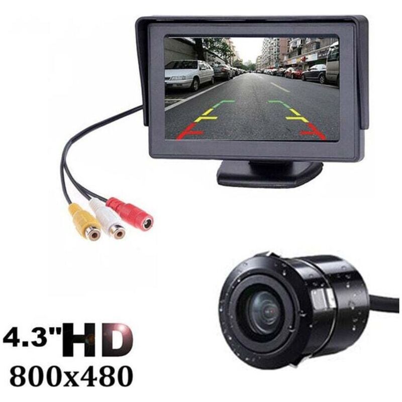 Wasserdichte 4,3-zoll-hd-rückfahrkamera Mit Funkfernbedienung – 170°-nachtsicht – Kompatibel Mit Fahrzeugen Bis Zu 7 Metern Länge – Einfache Installation