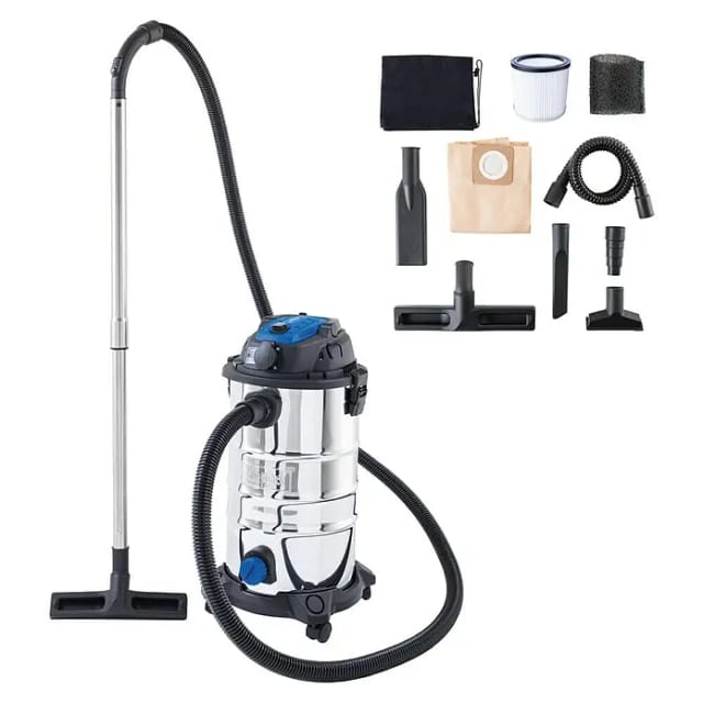 Scheppach - Staubsauger Nass- und Trockensauger Edelstahl 1200w 30l vc30 premium