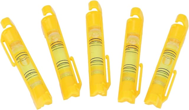 KZQ - 5 Stück Mini-Seil-Wasserwaage, Hängelinie, Wasserwaage, Kettenwaage für Baugewerbe, Ingenieurwesen, Vermessung, Metallbearbeitung