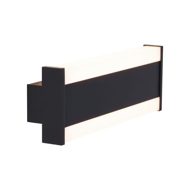Moderne Wandleuchte schwarz 30cm inkl. led cct IP54 - Vanya